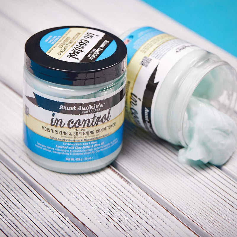 أنت جاكيز بلسم الشعر "أنت جاكي" للتحكم في تجعيدات الشعر الطبيعية، مرطب ومنعم للشعر المجعد، غني بزبدة الشيا، 18 أونصة - Image 3